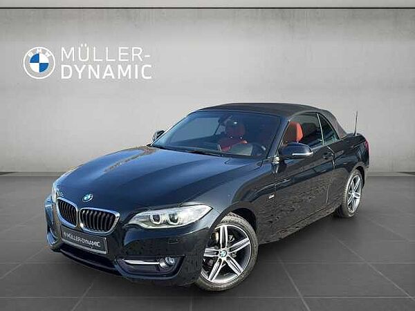BMW 218 i CABRIO SPORT LINE XENON KLIMAAUTO PDC TEMPO