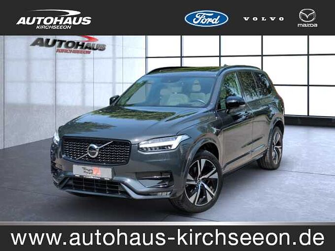 Volvo XC90 B5 (Diesel) R-Design AWD Automatik Bluetooth Head Up Display Navi LED Vollleder Klima Einparkhilfe el. Fenster