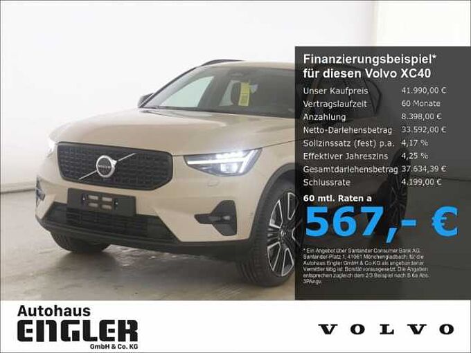 Volvo XC 40 B4 (Benzin) Ultra Dark PanoDach Cam Leder