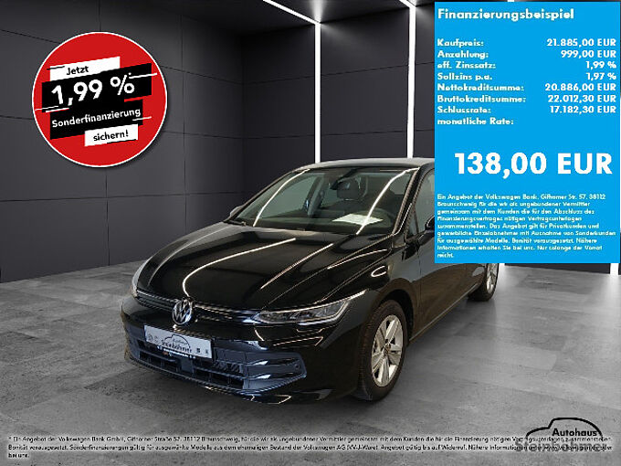 Volkswagen Golf Facelift Life 1.5TSI LED NAV AHK ACC AppCon 