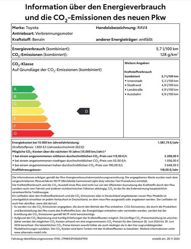 Toyota RAV4 Hybrid RAV 4 2.5 4x2 Team Deutschland