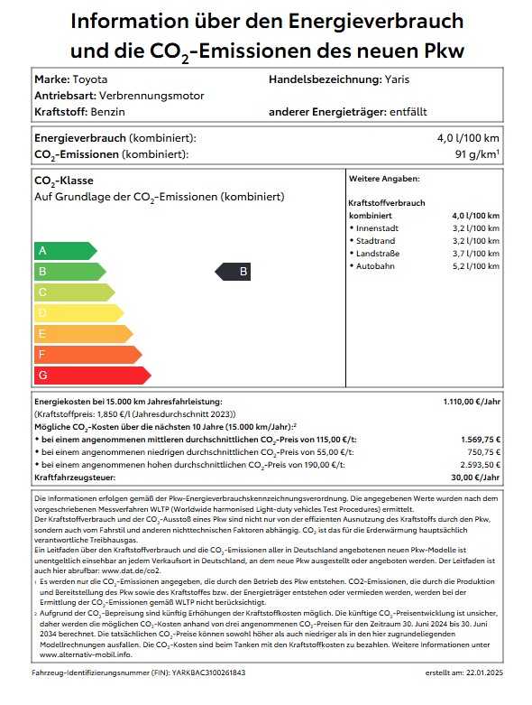 Toyota Yaris Hybrid 5-Türer 116 1.5 VVT-i Black&White