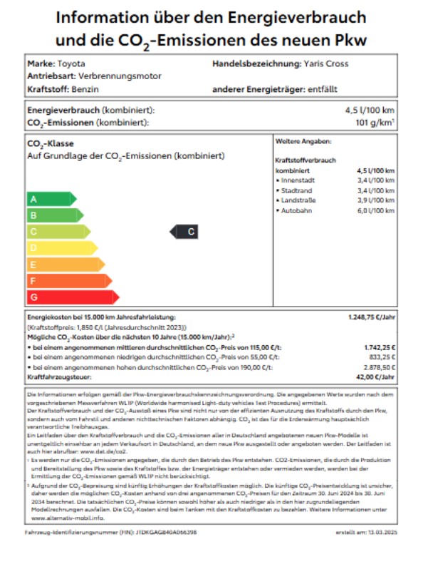 Toyota Yaris Cross Hybrid 1.5l Teamplayer Safety+Winter