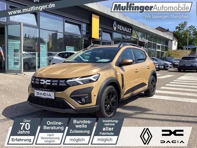 Dacia Stepway Extreme+ ECO-G 100 Kamera EPH SHZ Klimaa. Sandero Bluetooth Navi LED Klima Einparkhilfe el. Fenster