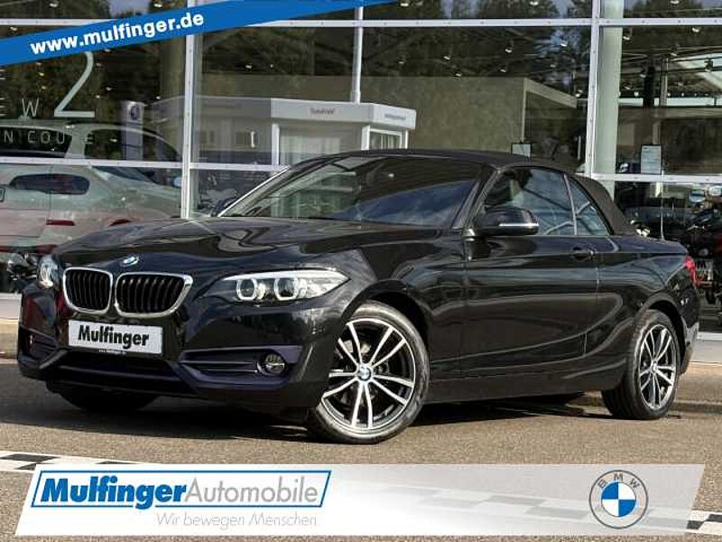 BMW 218d Cabrio Sport Leder Navi KomfZug.Lordose PA 218 in 74545 Schwäbisch-Hall (Michelfeld) BMW 218d Cabrio Sport Leder Navi KomfZug.Lordose PA 218