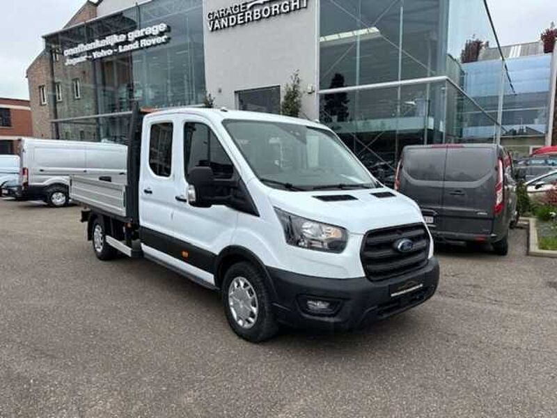 Ford Transit CHASSIS DUBBEL CABINE OPEN LAADBAK 7 ZIT 27900+BTW
