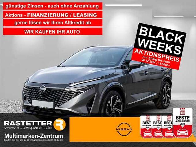 Nissan Qashqai tekna+ facelift+Leder+Pano+20Z+ProPILOT+Bose+Matrix+HUD+ACC+360+eHeckkl+Memo