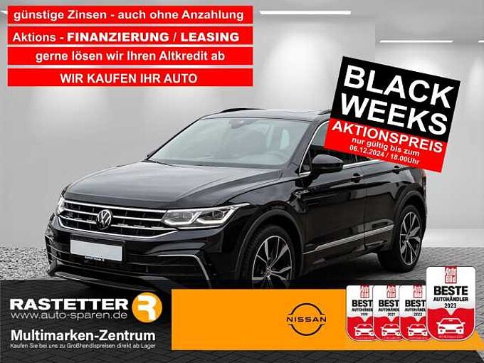 Volkswagen Tiguan TDI DSG R-Line Leder+PanoSD+AHK+Matrix+Navi+360+ParkAss+IQ.Drive+eHeckkl+Memo