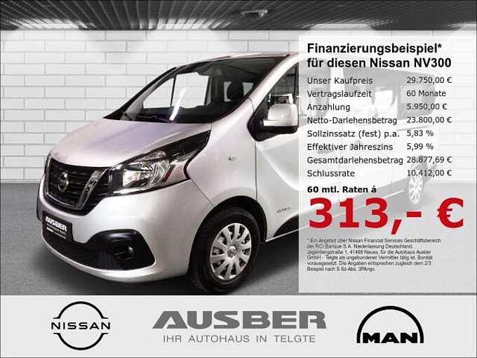 Nissan NV300 Kombi L2H1 9-Sitzer 2Schiebetüren Heckklappe 2,9t PREMIUM Navi PDC AHK