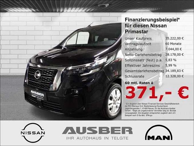 Nissan Primastar Kombi 9Sitzer L1H1 2,8t TEKNA Automatikgetr. GJR Design Heckklappe 2Schiebetüren