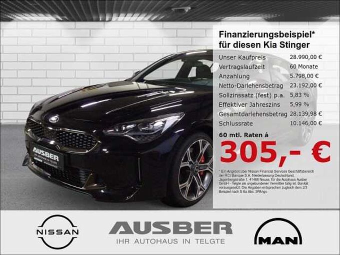 Kia Stinger GT 4WD 3.3 V6 T-GDI Standheizung Glasdach Sportauspuff HUD