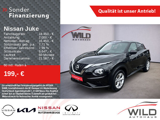 Nissan Juke 1.0 DIG-T 117 N-Connecta LED 360° Allwetter