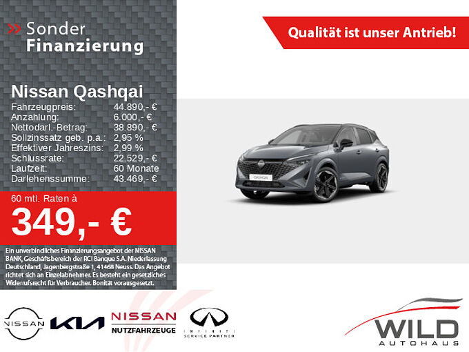 Nissan Qashqai 1.5 VC-T N-Design e-Power LED 360° Navi