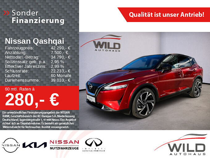 Nissan Qashqai 1.5 VC-T e-POWER Tekna + Massagefunktion