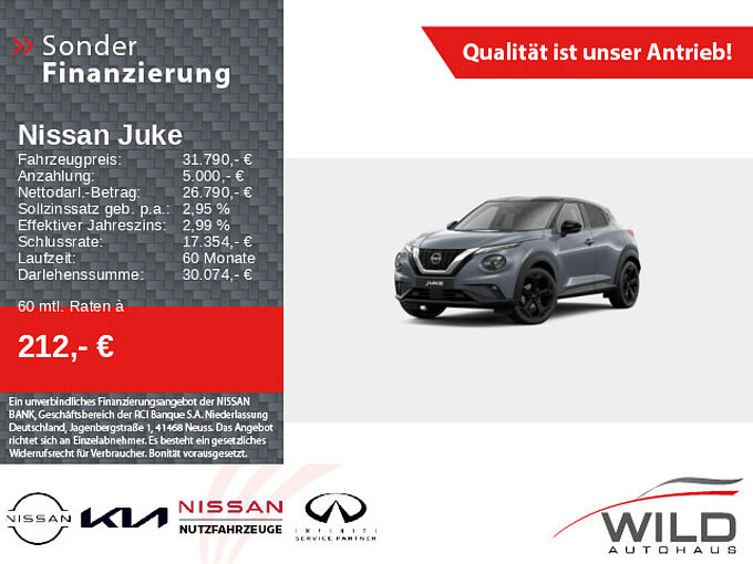 Nissan Juke 1.0 DIG-T DCT Tekna BOSE LED Navi Klima 360°