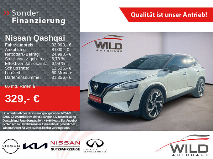 Nissan Qashqai 1.3 DIG-T Tekna+ 4x4, Leder, 360° CAM