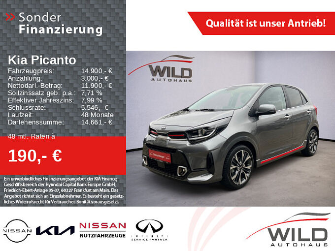 Kia Picanto 1.0 T-GDI GT Line Navi Kamera Klima AWR