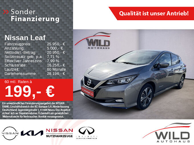 Nissan Leaf e+ Tekna 62 kWh LED BOSE Carplay 17'LM Navi