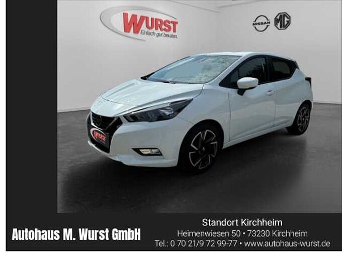 Nissan Micra N-WAY EU6d 1.0 IG-T Xtronic 92 PS Klimaautom DAB SHZ Spurhalteass. Fernlichtass.