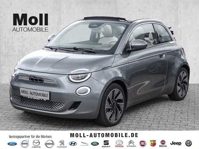 Fiat 500e Cabrio la Prima Navi Leder Kamera ACC Apple CarPlay Android Auto