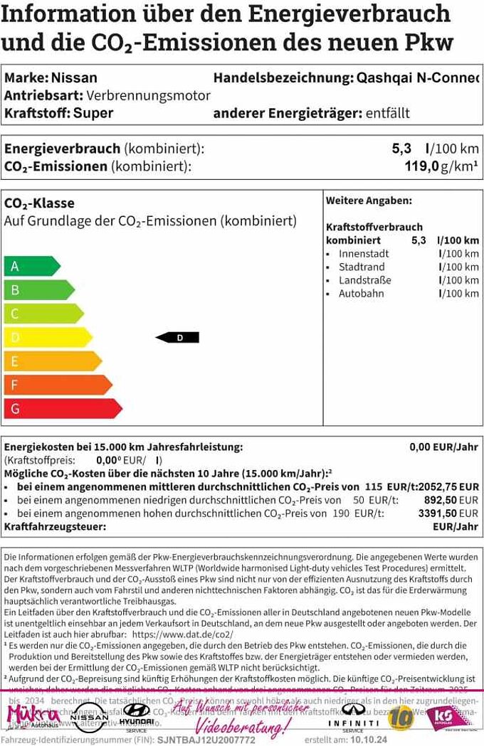 Nissan Qashqai N-Connecta 1.5 VCT e-POWER 190PS AT Komfort Paket