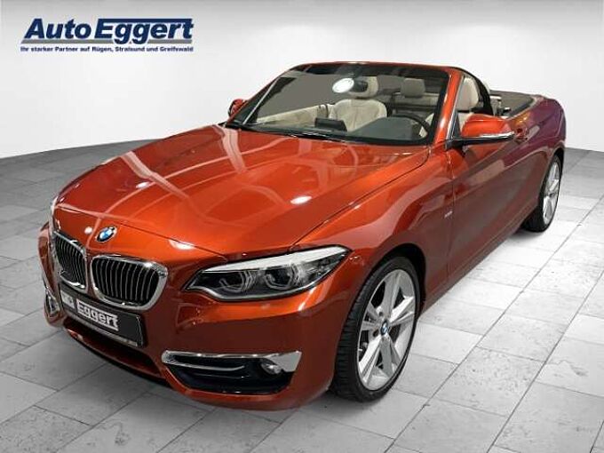 BMW 220 i Luxury Line Cabrio Leder LED Navi Keyless Kurven