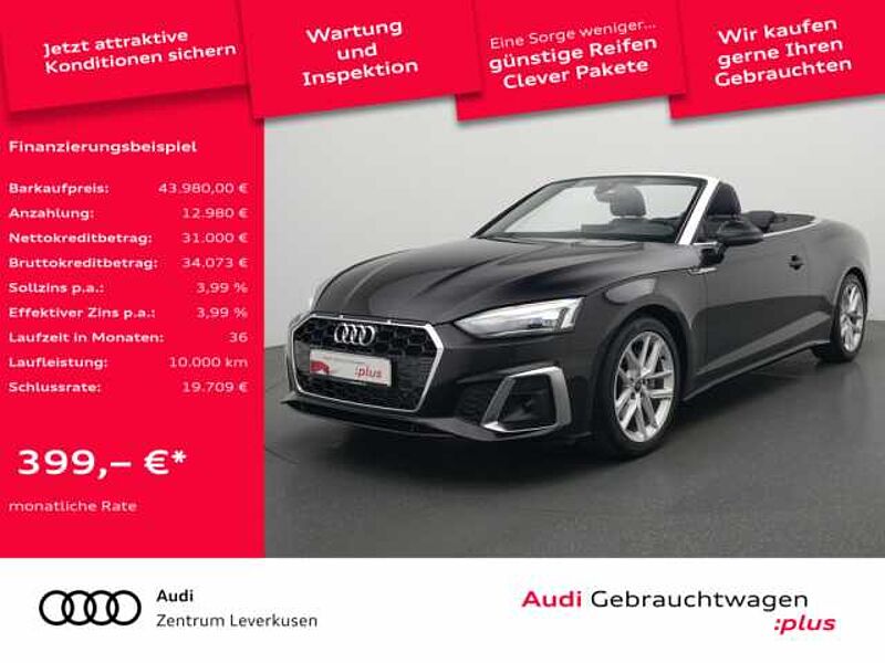 Audi A5 Cabriolet S line MEMORY APP LEDER in 51373 Leverkusen Audi A5 Cabriolet S line MEMORY APP LEDER