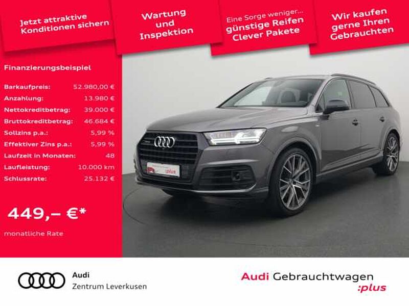 Audi Q7 S line 7-SITZER LEDER RAUTE MEMORY ALLRAD ACC