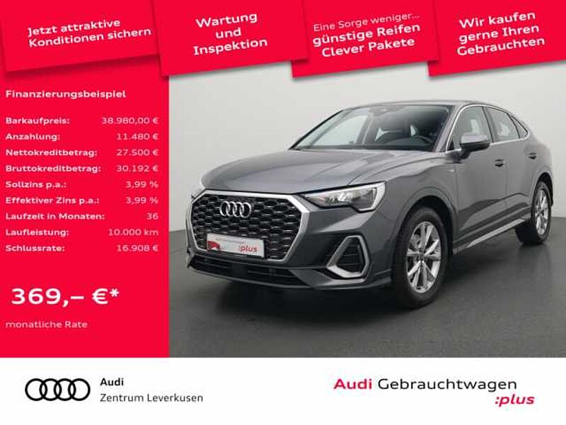 Audi Q3 Sportback S line S-TRON NAVI AHK VIRT ACC LED in 51373 Leverkusen Audi Q3 Sportback S line S-TRON NAVI AHK VIRT ACC LED