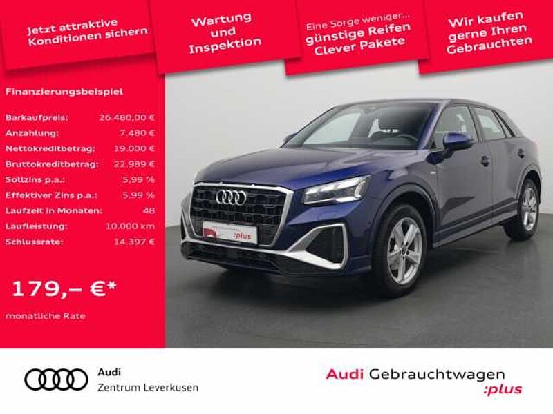 Audi Q2 S line STRON NAVI AHK MATRIX KAM SHZ LEDER