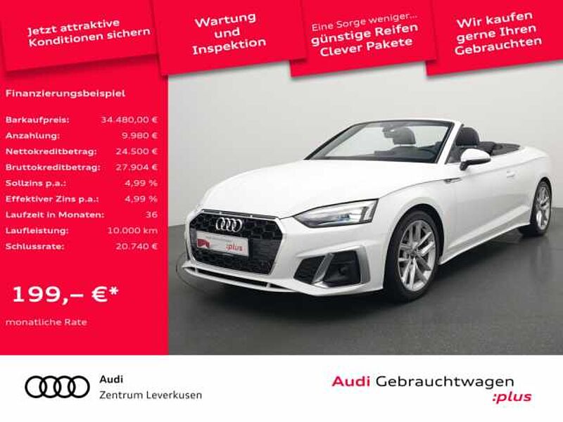 Audi A5 Cabriolet S line S-TRON LEDER SHZ CARPLAY LED in 51373 Leverkusen Audi A5 Cabriolet S line S-TRON LEDER SHZ CARPLAY LED