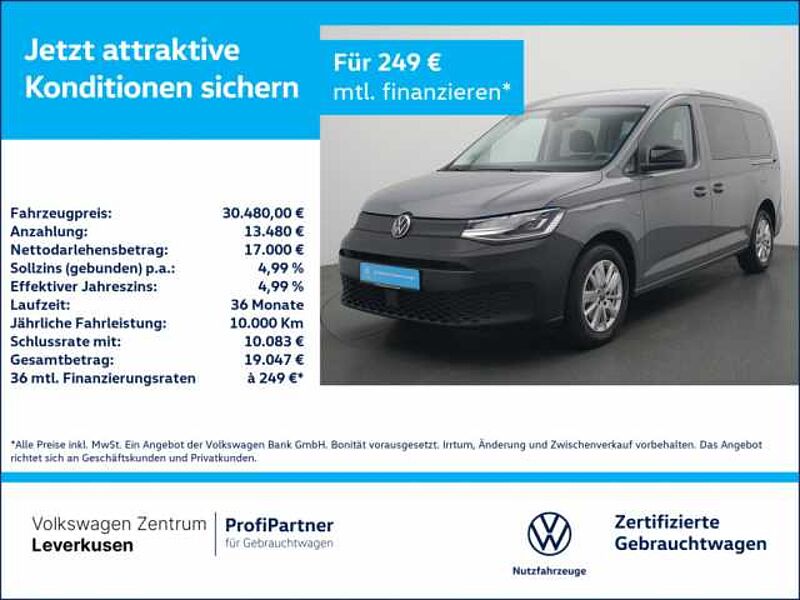 Volkswagen Caddy Maxi Lang SHZ CARPLAY KAM LED NAVI