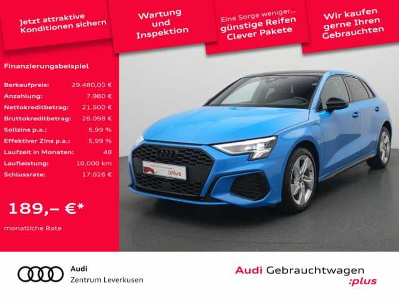 Audi A3 Sportback e S line STRON AHK PANO B&O NAVI in 51373 Leverkusen Audi A3 Sportback e S line STRON AHK PANO B&O NAVI