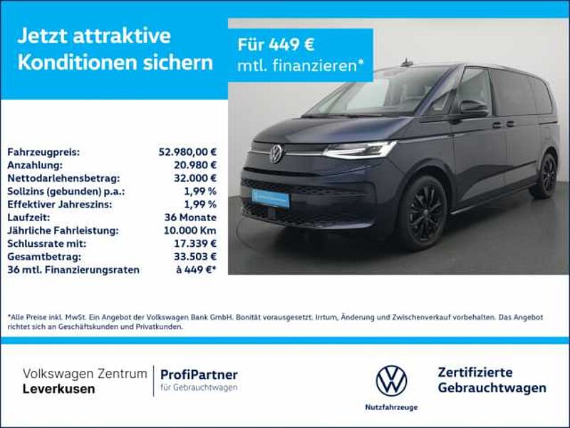 Volkswagen T7 Multivan Life DSG 7 SITZER AHK HUD VIS-A-VIS