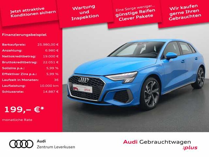 Audi A3 Sportback 40 e S line S-TRON ACC NAVI VIRT in 51373 Leverkusen Audi A3 Sportback 40 e S line S-TRON ACC NAVI VIRT