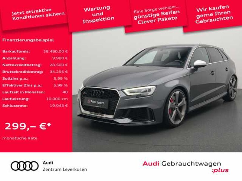 Audi RS3 Sportback SHZ PDC LEDER NAVI B&O RAUTE VIRT