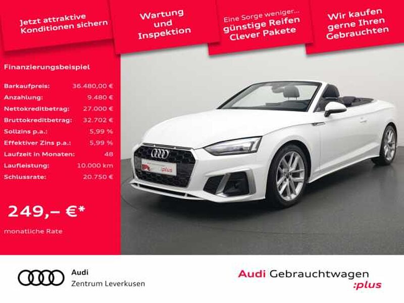 Audi A5 Cabrio S line STRON AHK LEDER NAVI KAM LED in 51373 Leverkusen Audi A5 Cabrio S line STRON AHK LEDER NAVI KAM LED