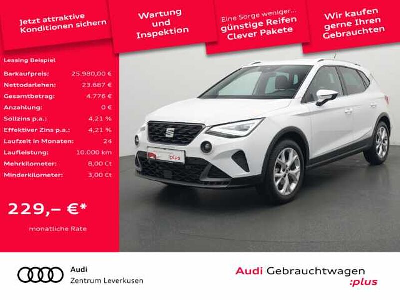 SEAT Arona FR DSG AHK ACC CARPLAY SHZ NAVI VIRT KAM