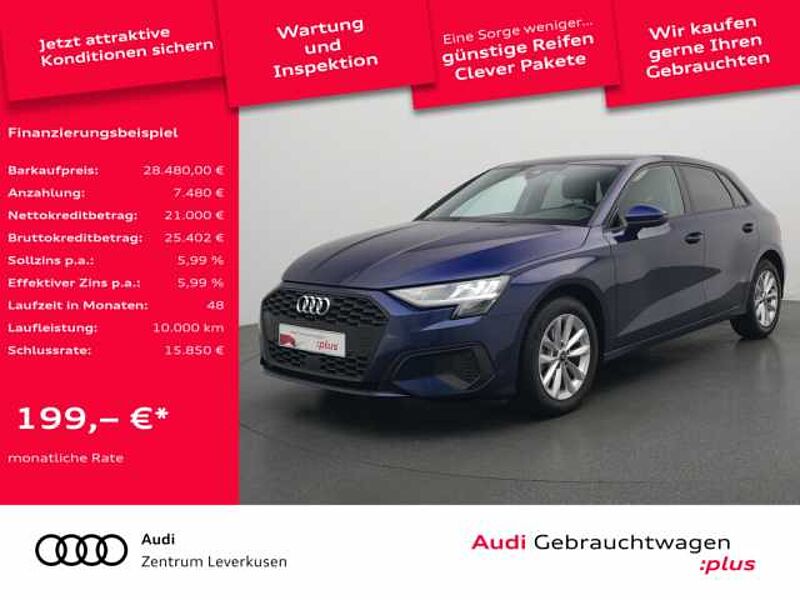 Audi A3 Sportback STRON AHK NAVI VIRT APP SHZ LED PDC in 51373 Leverkusen Audi A3 Sportback STRON AHK NAVI VIRT APP SHZ LED PDC