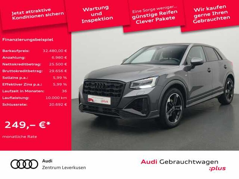 Audi Q2 S line S TRON PANO ACC AHK NAVI LEDER CARPLAY