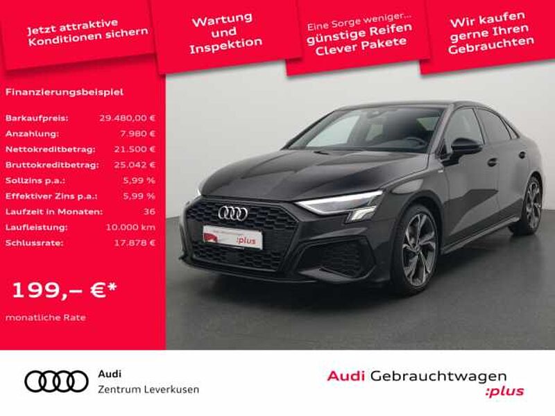 Audi A3 Limo S line S TRON AHK NAVI VIRT B&O LED in 51373 Leverkusen Audi A3 Limo S line S TRON AHK NAVI VIRT B&O LED