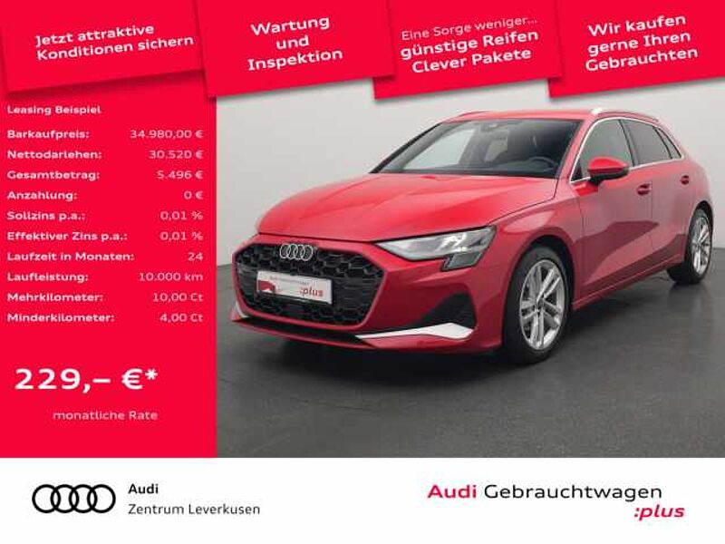Audi A3 Sportback advanced AHK NAVI SHZ HUD LED in 51373 Leverkusen Audi A3 Sportback advanced AHK NAVI SHZ HUD LED