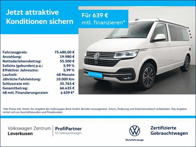 Volkswagen California T6.1 Ocean LED VIRT PDC SHZ KLIMA ACC in 51379 Leverkusen Volkswagen California T6.1 Ocean LED VIRT PDC SHZ KLIMA ACC