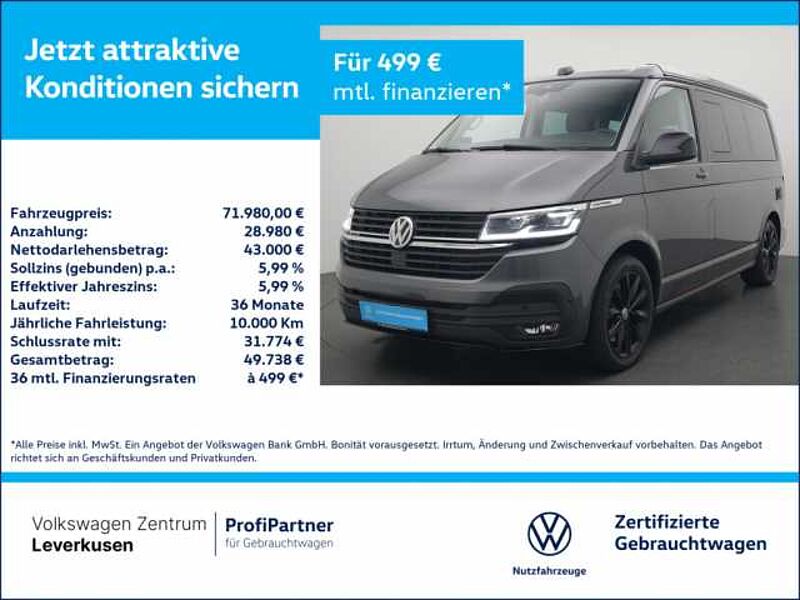 Volkswagen T6.1 California Ocean Edition 4Motion LEDER ACC in 51379 Leverkusen Volkswagen T6.1 California Ocean Edition 4Motion LEDER ACC