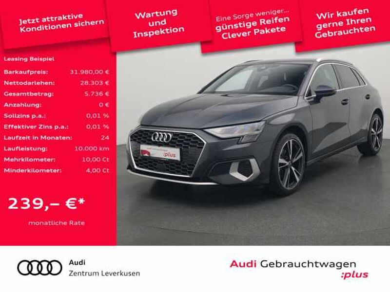 Audi A3 Sportback LED VIRT SHZ NAVI PDC in 51373 Leverkusen Audi A3 Sportback LED VIRT SHZ NAVI PDC