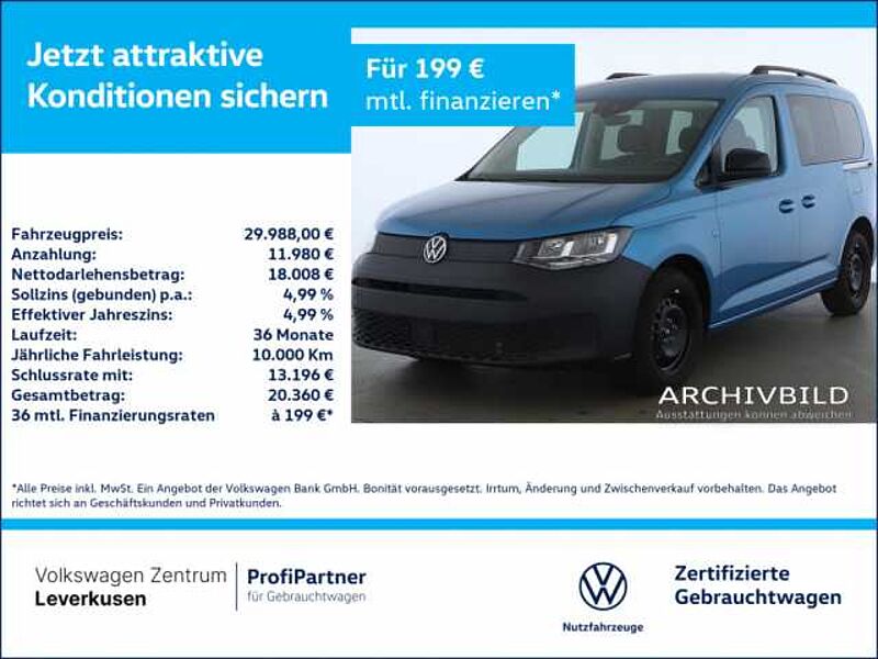 Volkswagen Caddy Kombi KEYLESS CARPLAY VIRT KAM KLIMA PDC