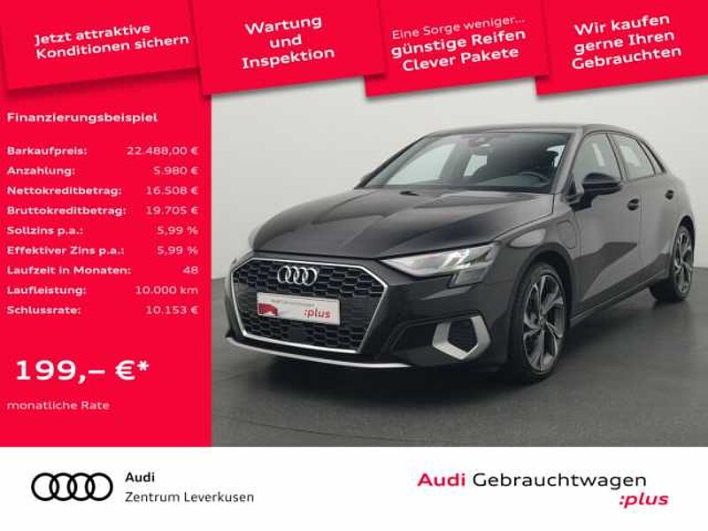 Audi A3 Sportback 40 e advanced LED SHZ PDC ACC KLIMA in 51373 Leverkusen Audi A3 Sportback 40 e advanced LED SHZ PDC ACC KLIMA