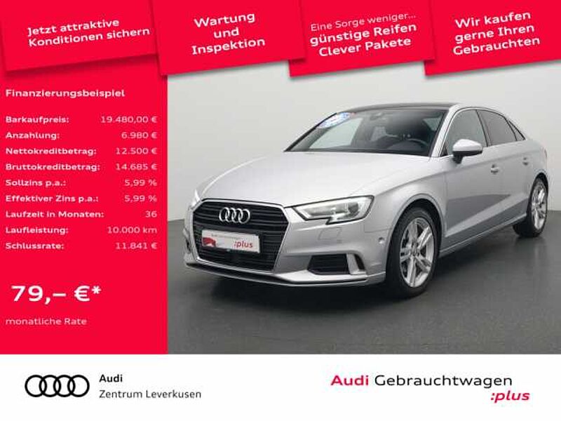 Audi A3 Limousine S-TRON AHK ACC NAVI PANO SHZ XENON in 51373 Leverkusen Audi A3 Limousine S-TRON AHK ACC NAVI PANO SHZ XENON