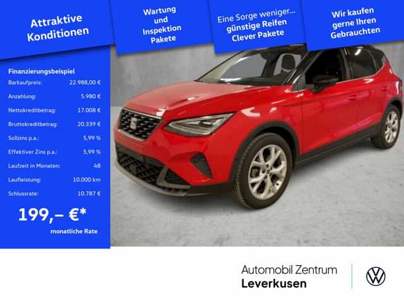 SEAT Arona FR DSG VIRT LED NAVI KAM PDC