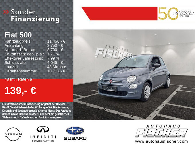 Fiat 500 Lim. 1.0 Mild Hybrid Pop U-Connect Klimaanlage